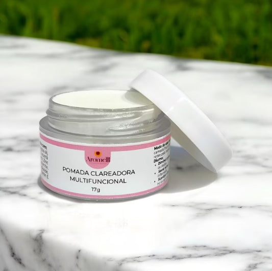 Pomada clareadora multifuncional vegana 17g - clareia virilha, axilas e manchas faciais