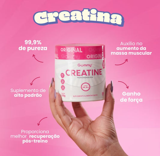 Creatina Gummy para auxílio de ganho de massa muscular 150g